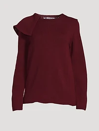 Ruffled Wool Sweater