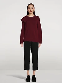 Ruffled Wool Sweater