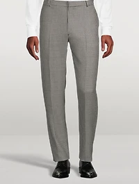 Wool And Mohair Houndstooth Pants