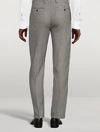 Wool And Mohair Houndstooth Pants
