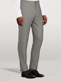 Wool And Mohair Houndstooth Pants