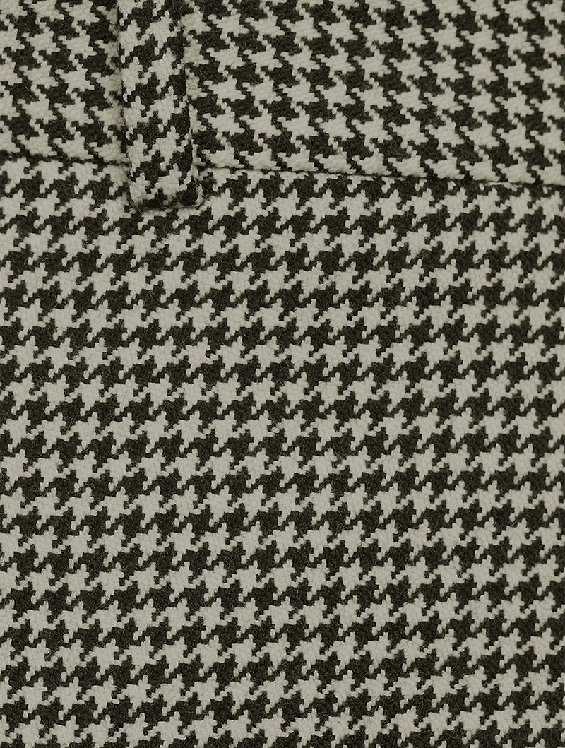 Wool And Mohair Houndstooth Pants