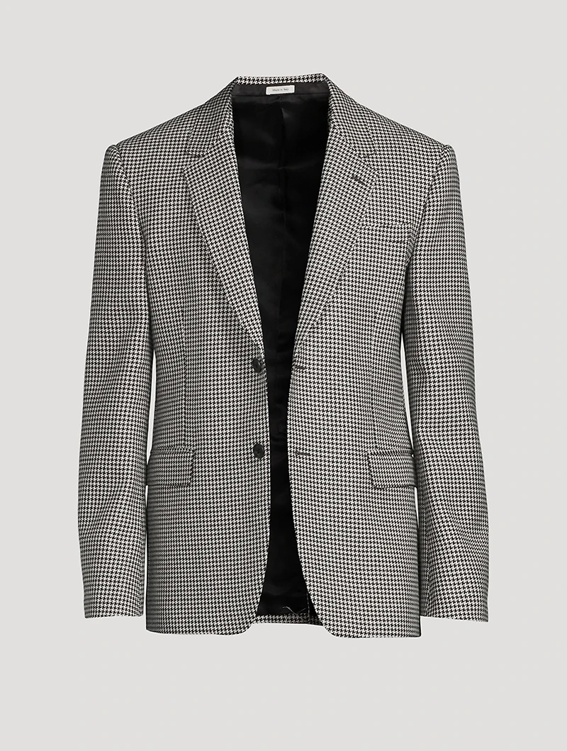 Wool Houndstooth Jacket