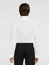 Cotton Voile Pleated Bib Shirt