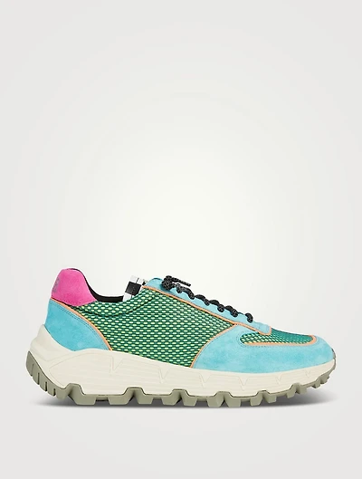 Jackson Suede And Mesh Sneakers