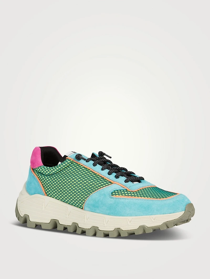Jackson Suede And Mesh Sneakers