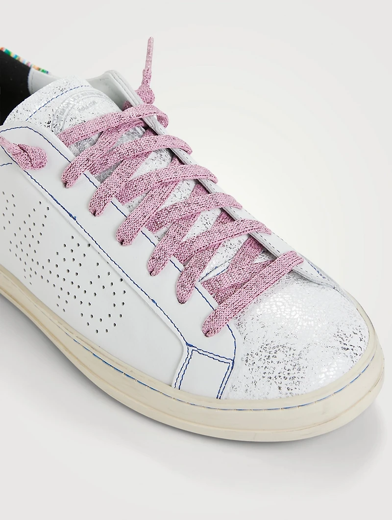 John Perforated Leather Sneakers