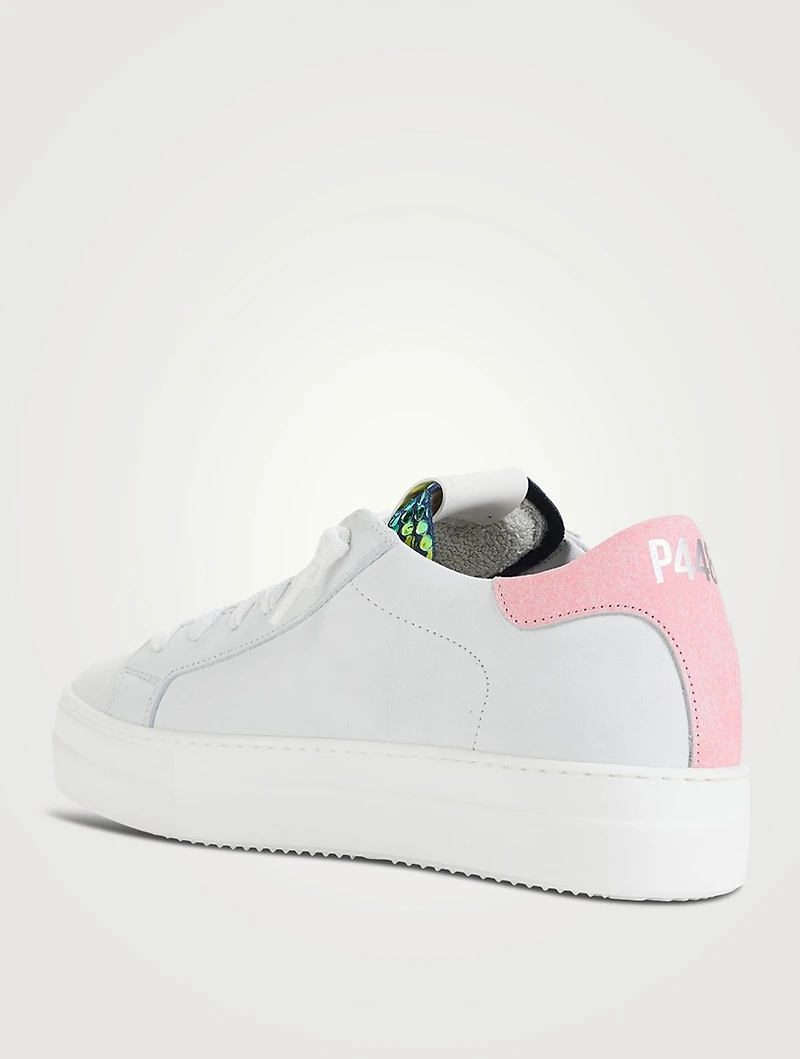 Thea Perforated Leather Platform Sneakers