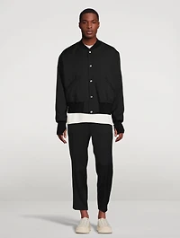 Snap-Button Bomber Jacket