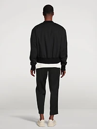 Snap-Button Bomber Jacket