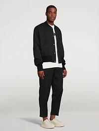 Snap-Button Bomber Jacket
