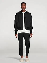 Snap-Button Bomber Jacket