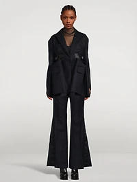 Jacket Chalk Stripe Print