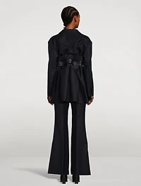 Jacket Chalk Stripe Print