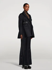 Jacket Chalk Stripe Print
