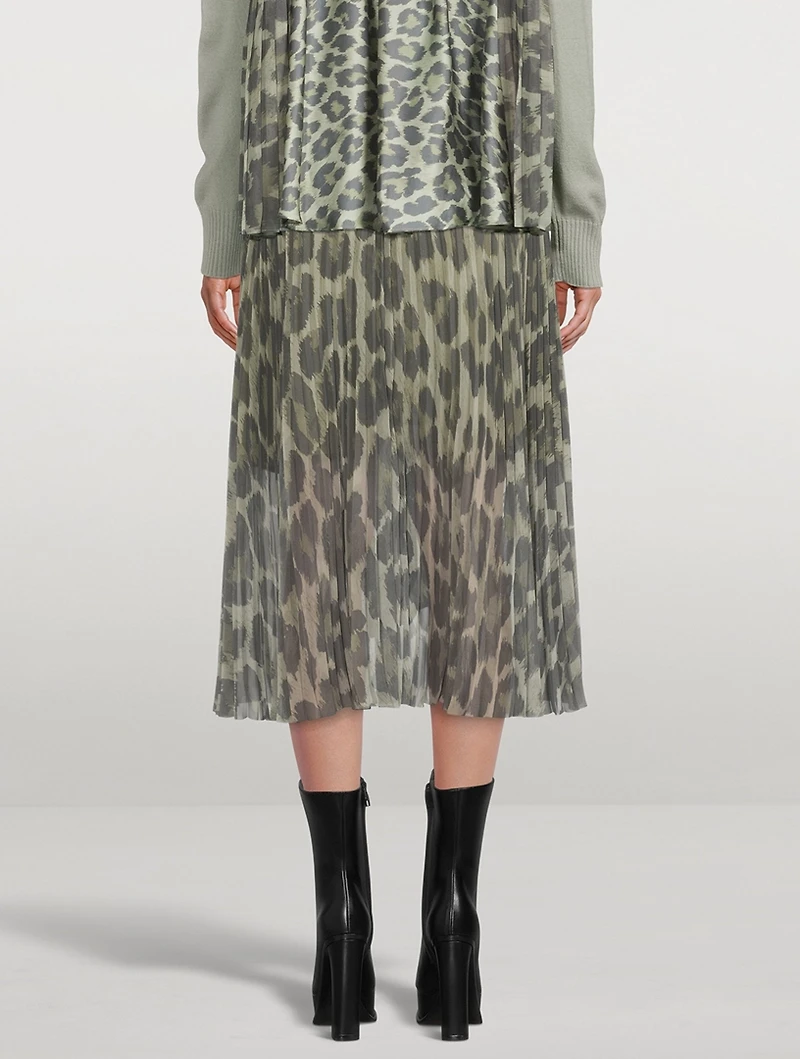 Midi Skirt Leopard Print