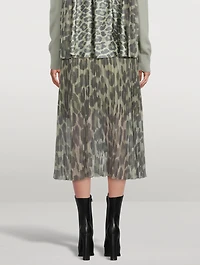 Midi Skirt Leopard Print