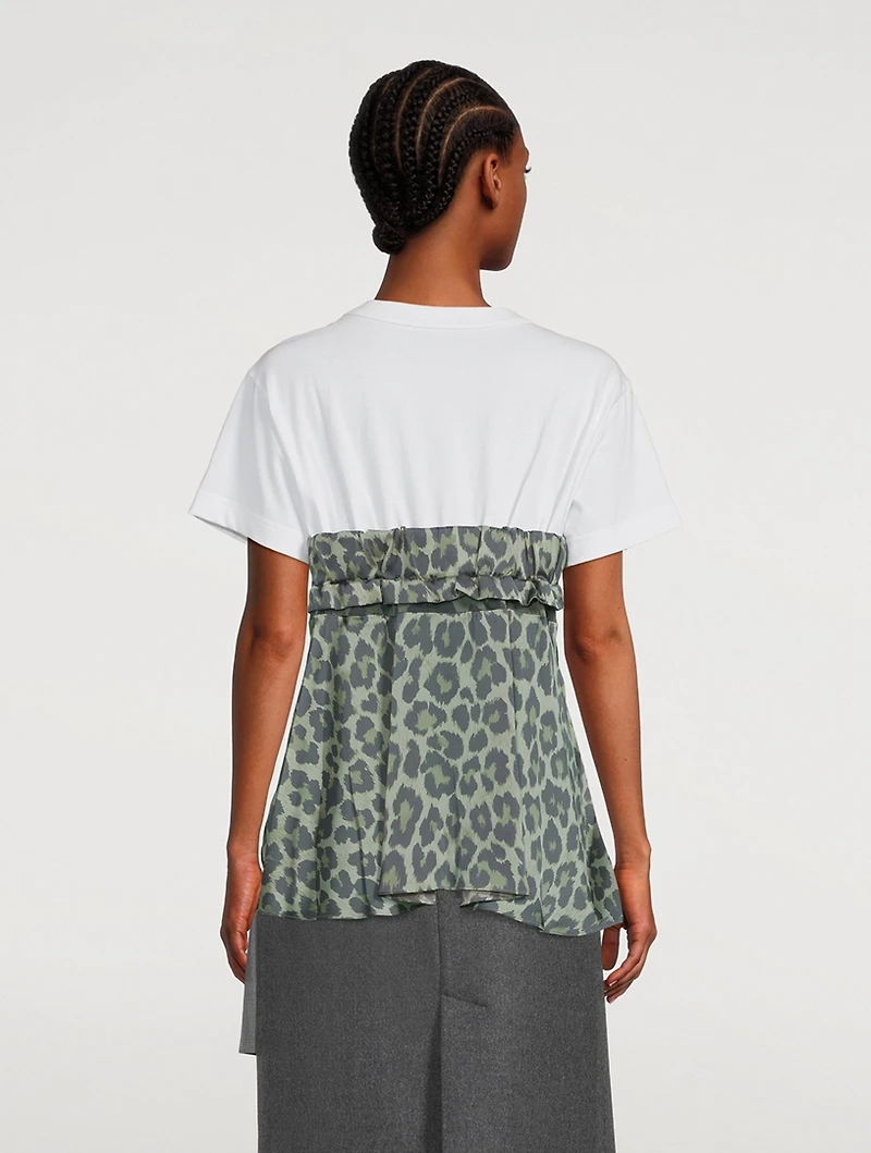 Cotton T-Shirt Leopard Print