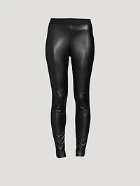 Faux Leather x Cotton Leggings