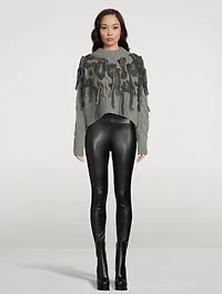 Faux Leather x Cotton Leggings