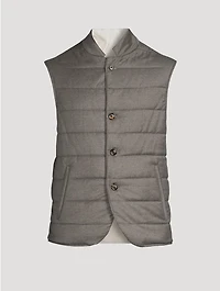 Wool And Cashmere Reversible Vest