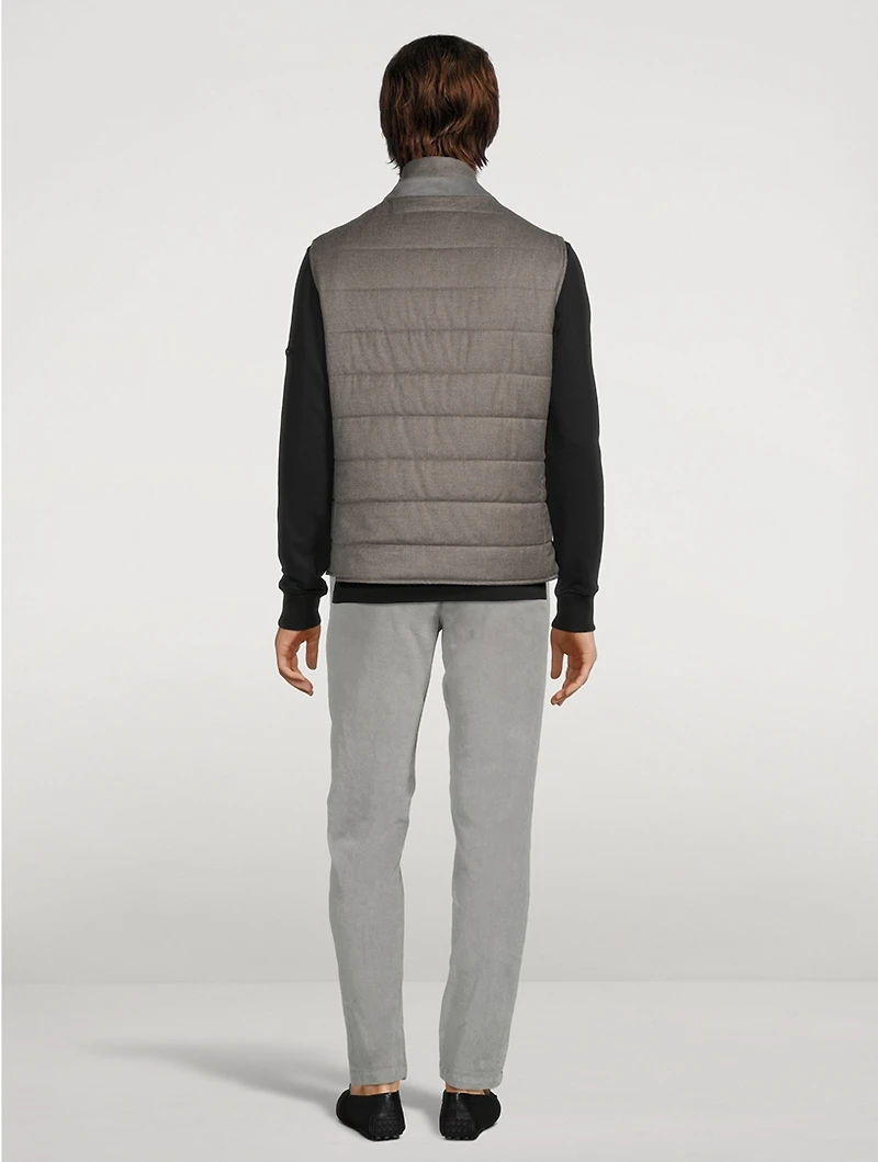 Wool And Cashmere Reversible Vest