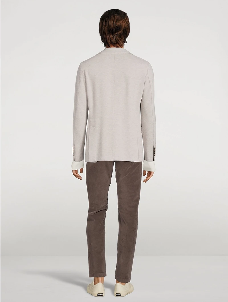 Jersey-Blend Jacket