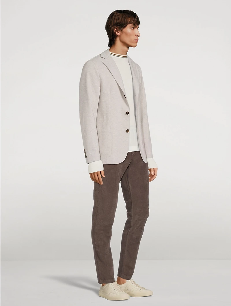 Jersey-Blend Jacket