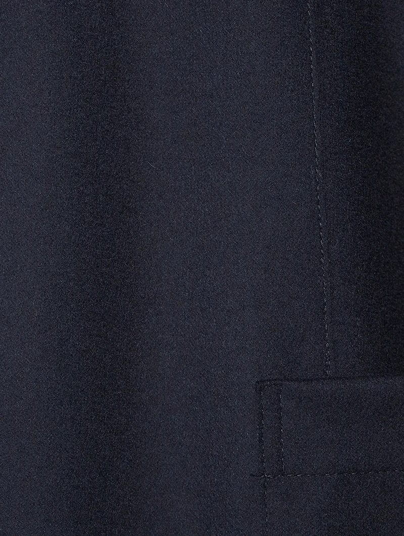 Wool Blazer With Knit Sleeves