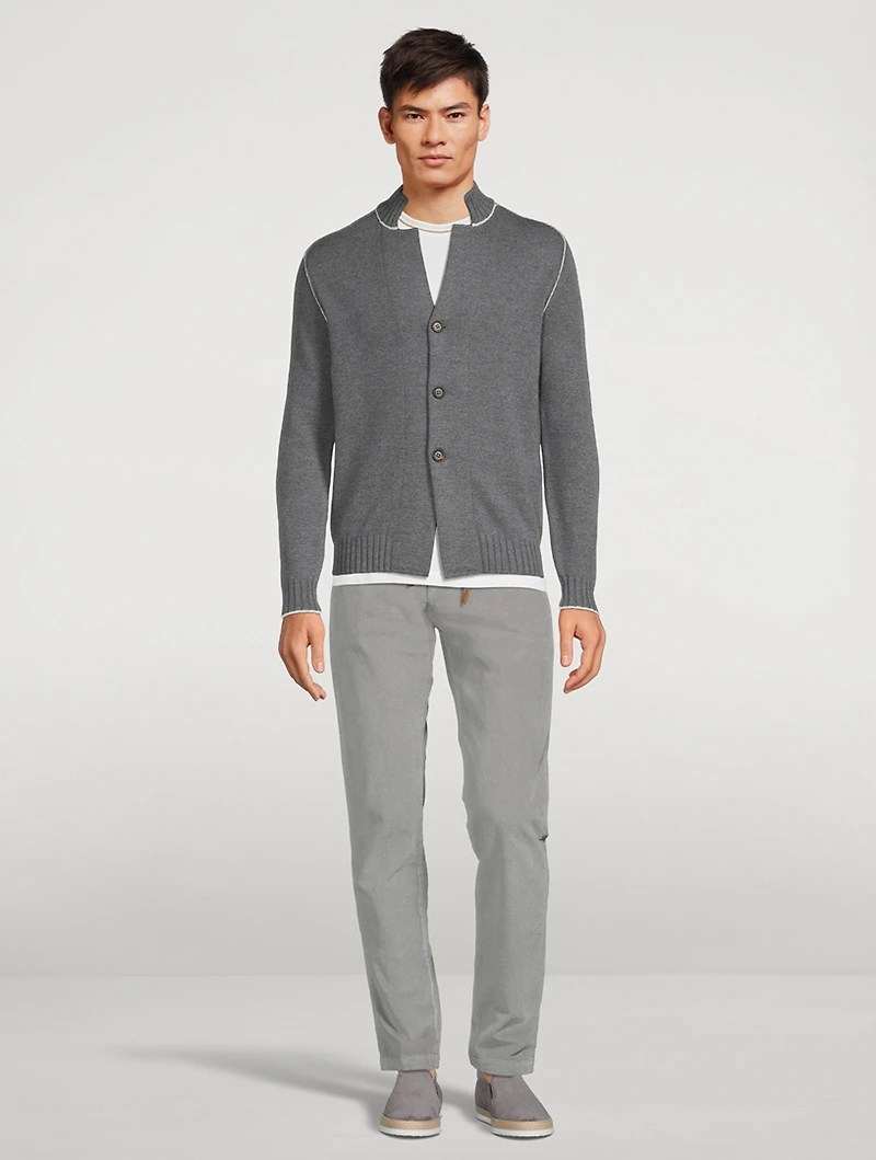 Cashwool Wool Cardigan Sweater