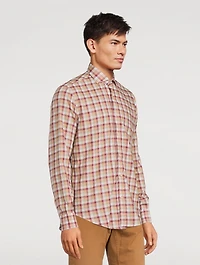 Texas Cotton Snap-Button Check Shirt