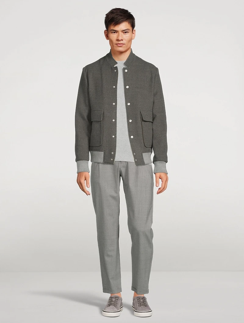 Wool Bomber Jacket