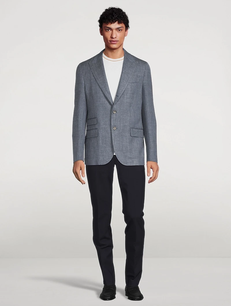 Wool Silk And Linen Jacket