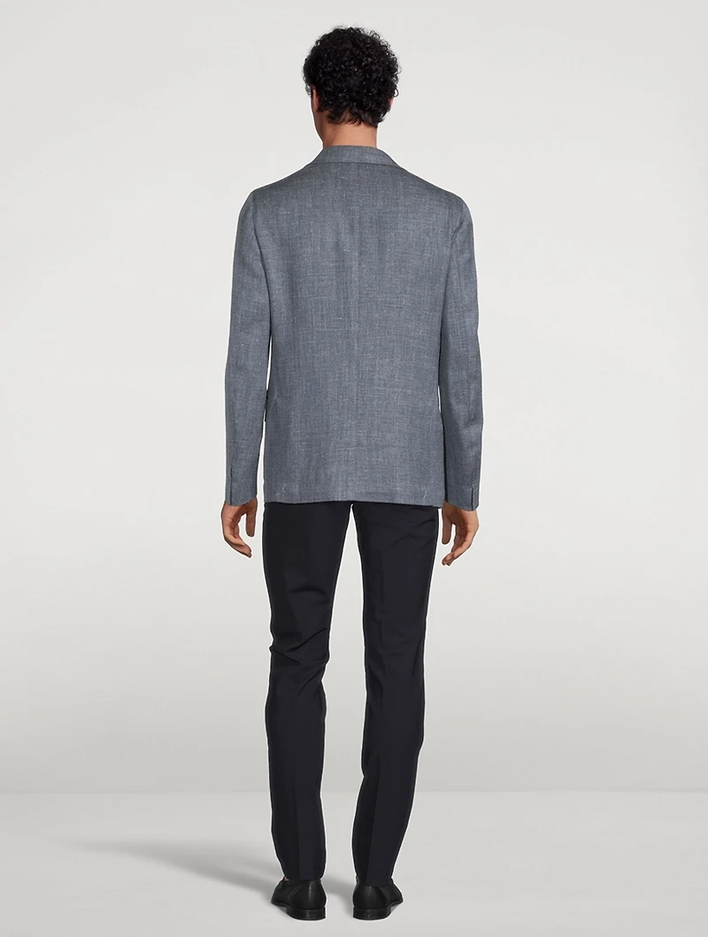 Wool Silk And Linen Jacket