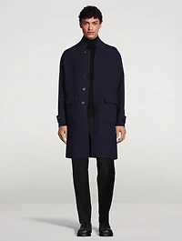 Wool Reversible Single-Breasted Jacket