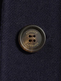 Wool Reversible Single-Breasted Jacket