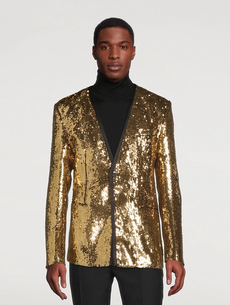 Sequined Suit Jacket