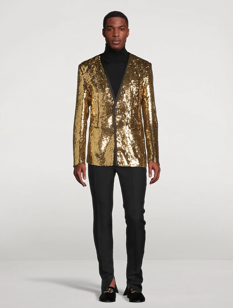 Sequined Suit Jacket