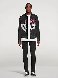 Spray Print Denim Jacket