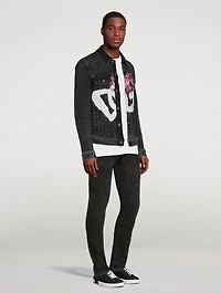 Spray Print Denim Jacket
