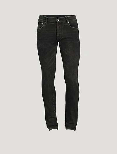 Skinny Jeans With Spray-Paint DG Print