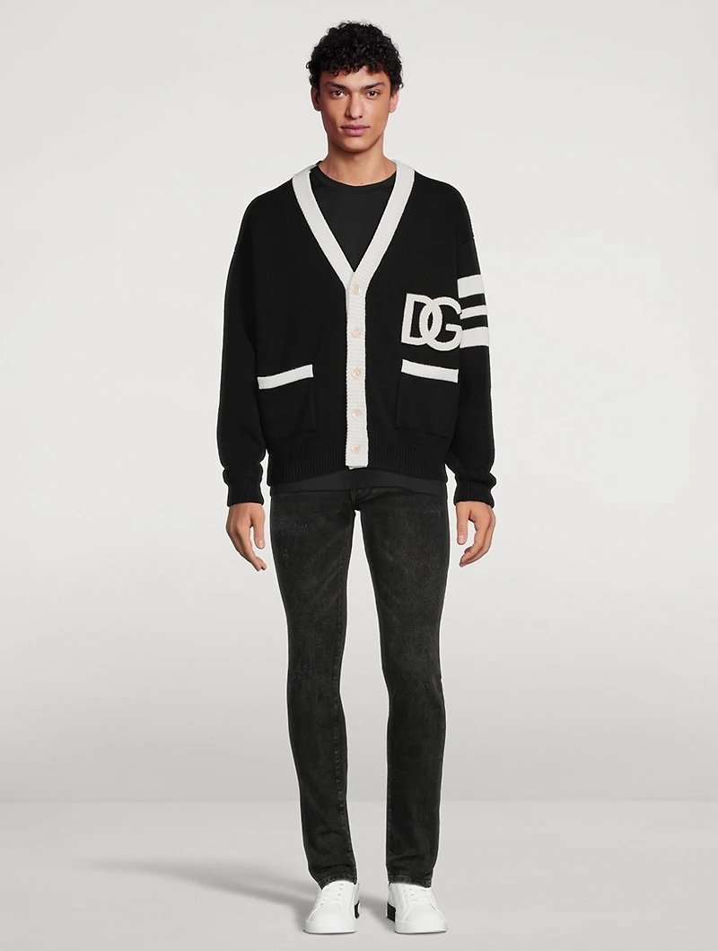 Skinny Jeans With Spray-Paint DG Print