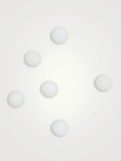 Set of Six Simple Marble Drink Rocks