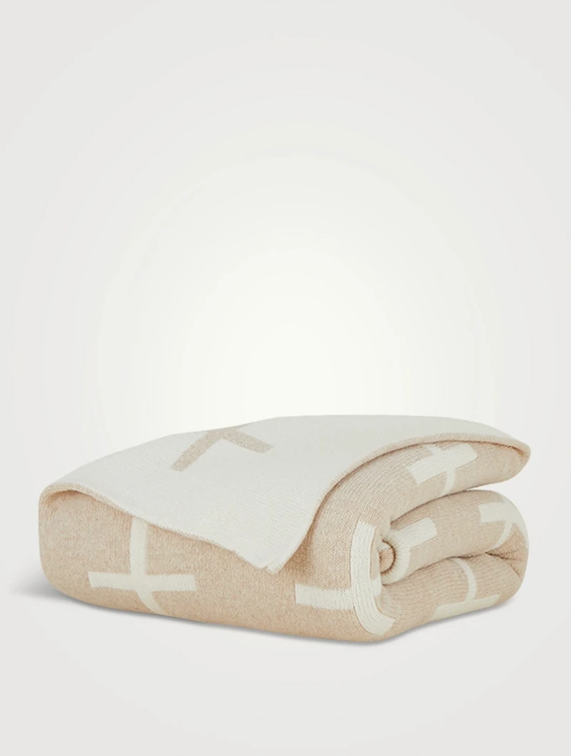 Cross Knit Throw Blanket