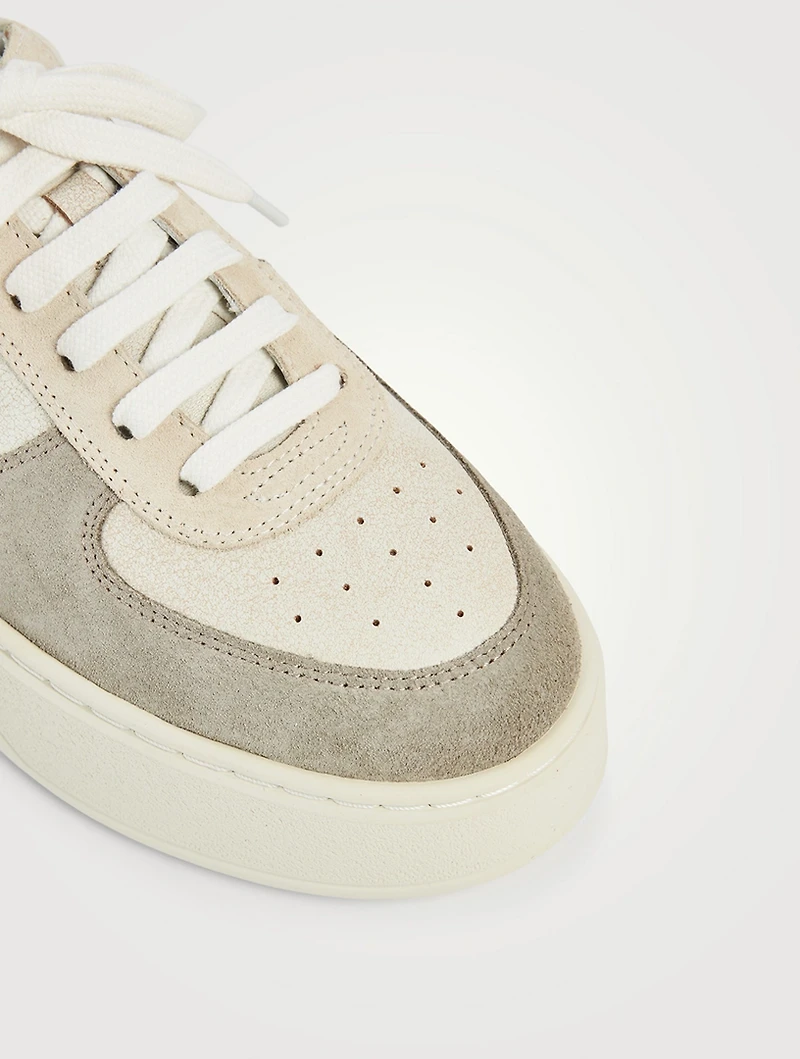 Orbit Leather And Suede Sneakers
