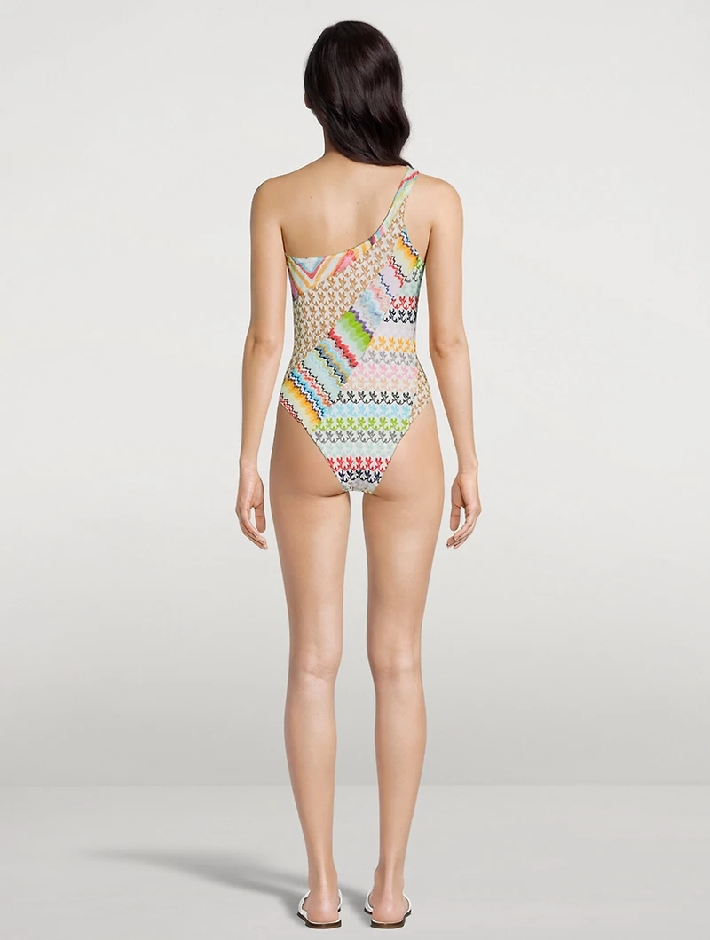 One-Shoulder One-Piece Swimsuit