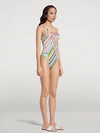 One-Shoulder One-Piece Swimsuit
