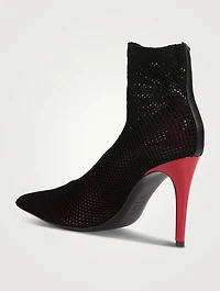 Fishnet Leather Pumps