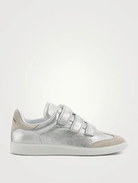 Beth Metallic Leather Sneakers