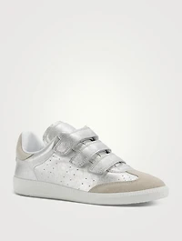Beth Metallic Leather Sneakers